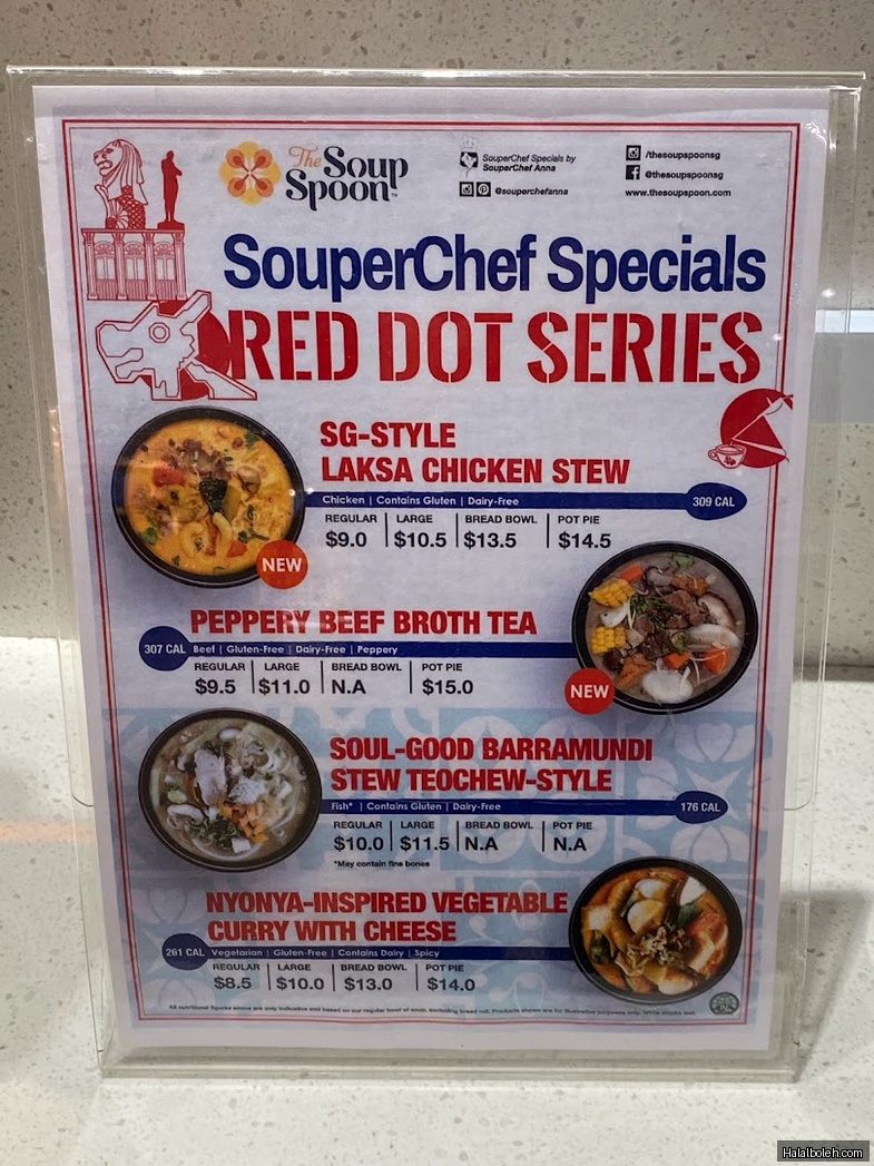 The Soup Spoon - menu