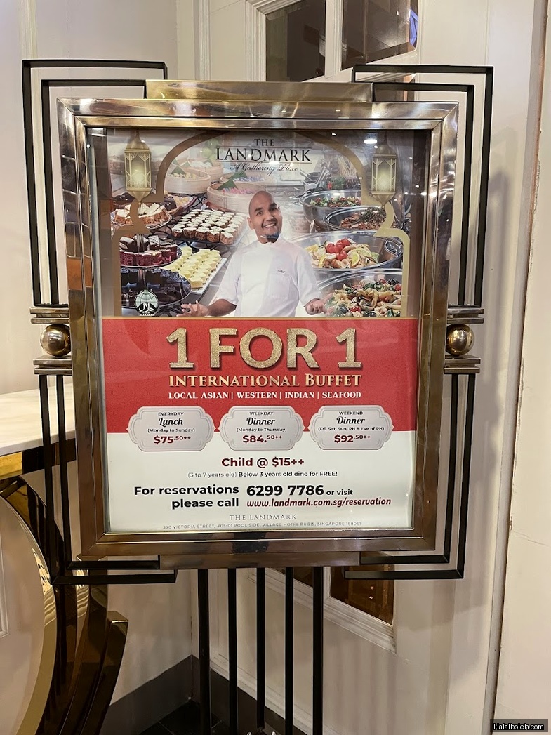 The Landmark at 390 Victoria Street - Menu