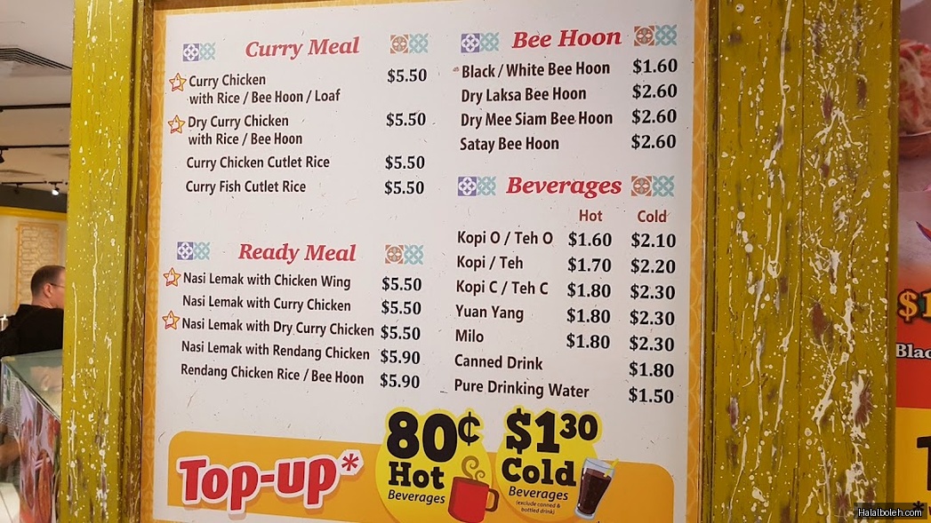 Kopi & Tarts - menu