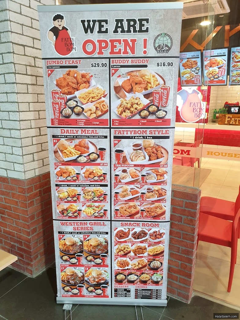 Fatty Bom Bom - menu