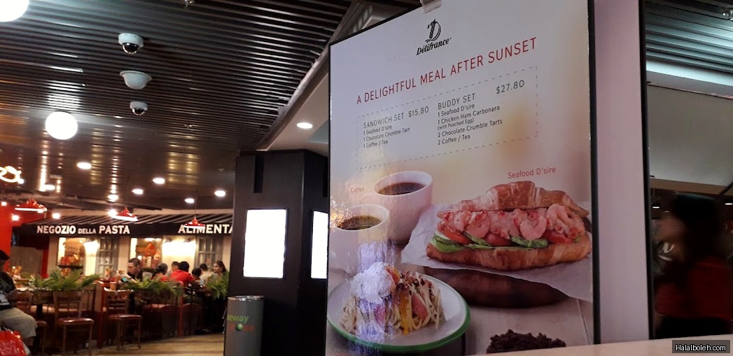 Delifrance - menu