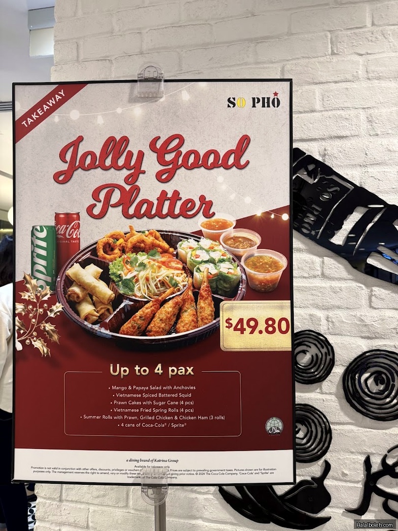 So Pho at 238 Thomson Rd - Menu