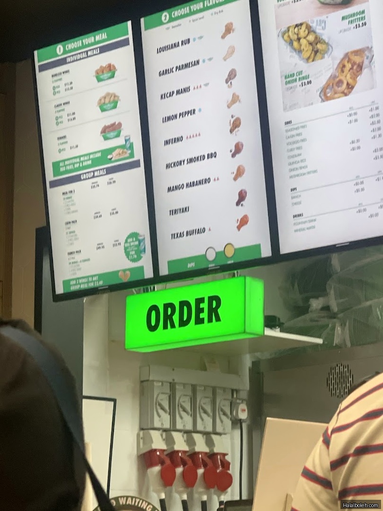Wingstop - menu