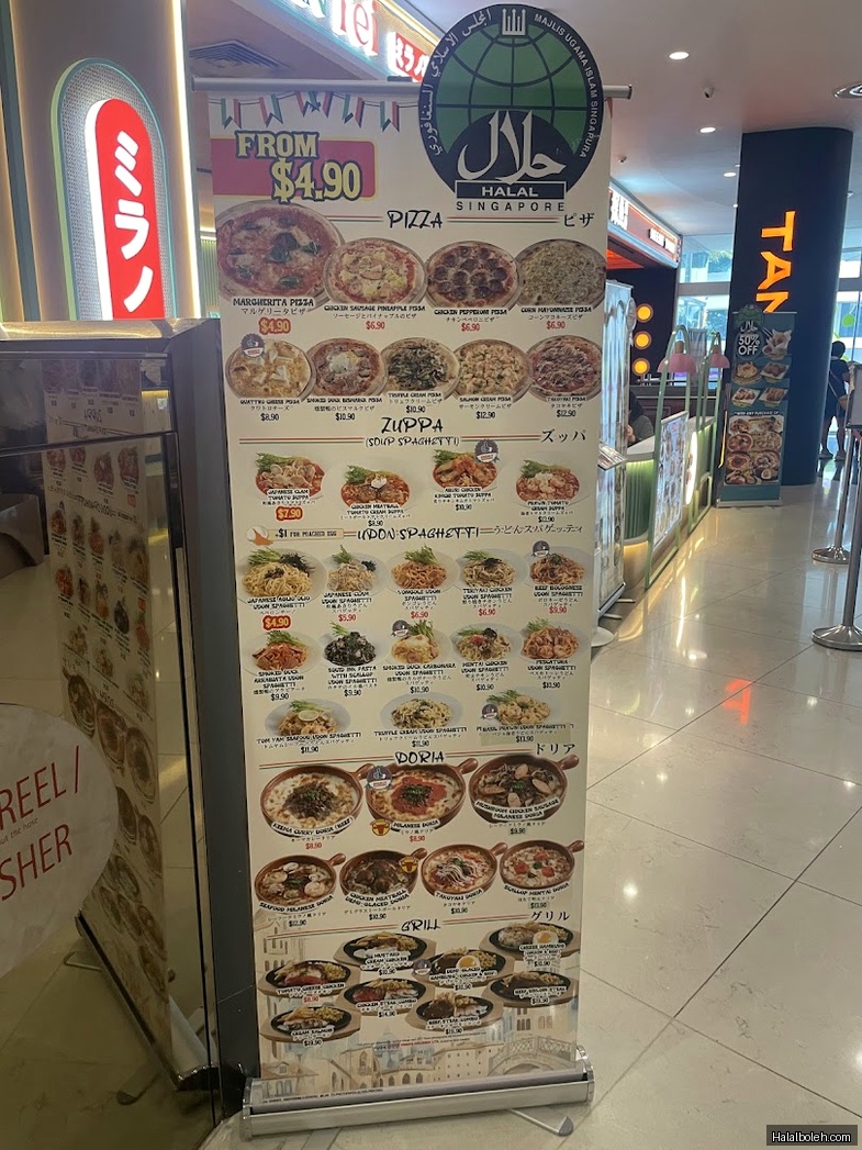 Milan Tei at VivoCity - Menu