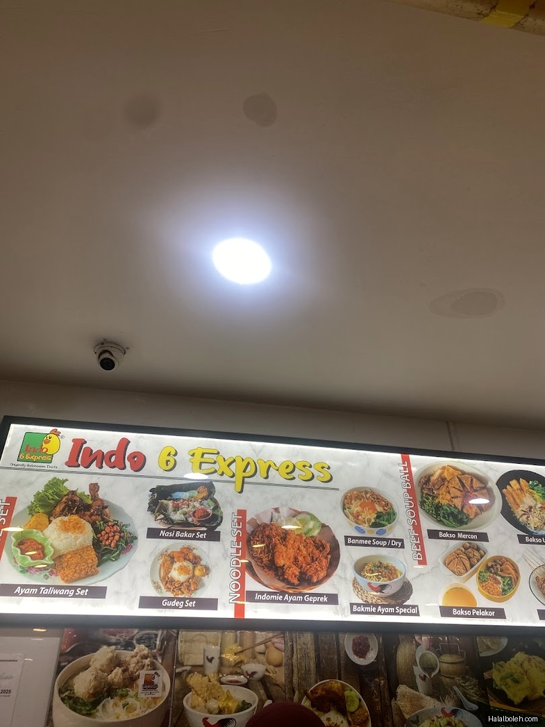 Indo Express - menu