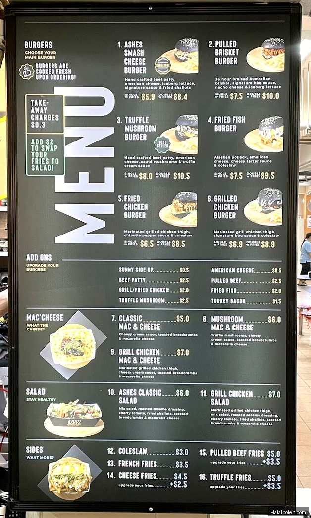 Ashes Burnnit - menu