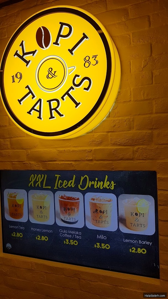 Kopi & Tarts - menu