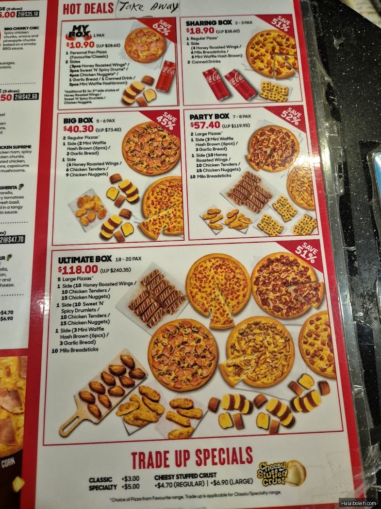 Pizza Hut - menu
