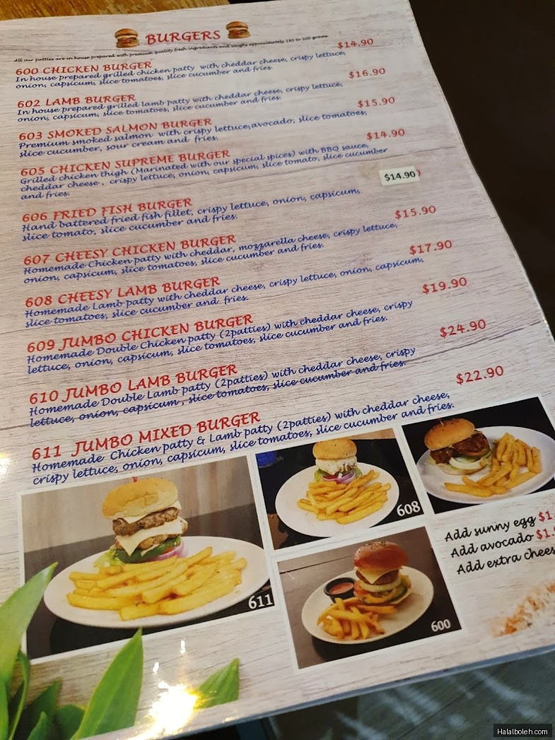 Beyond Pancakes - menu