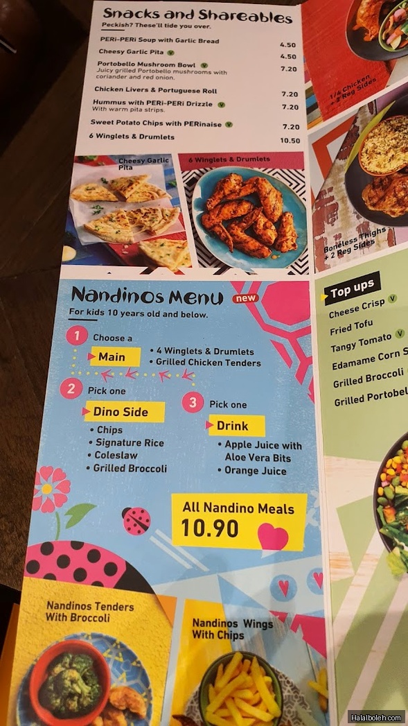 Nando's - menu