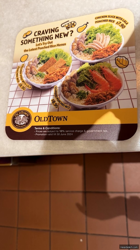 Old Town White Coffee - menu