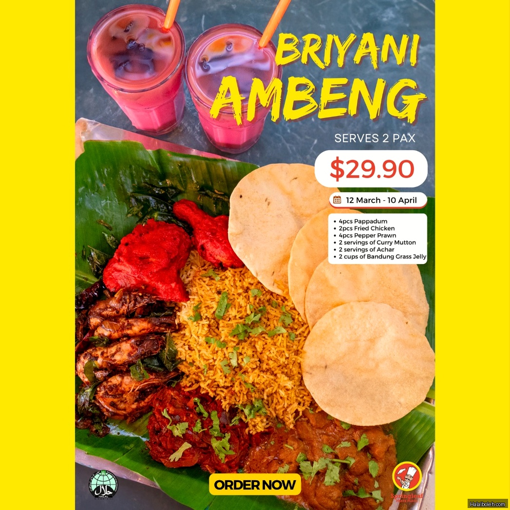 Springleaf Prata Place - menu