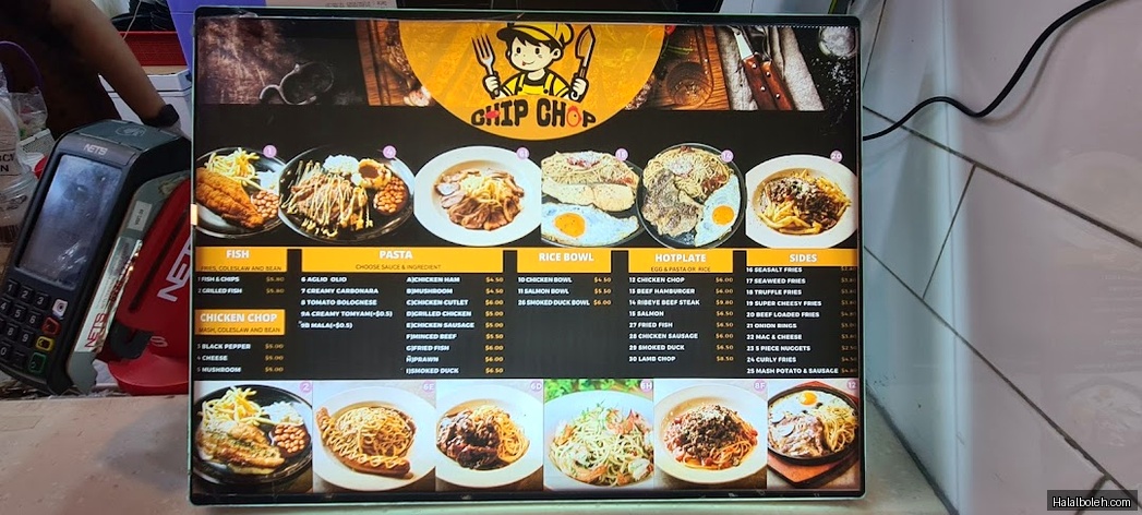 Singapore Polytechnic Foodcourt - menu