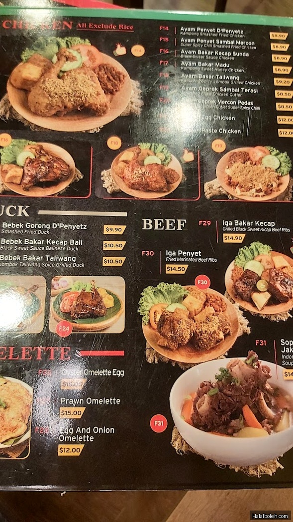 Makan Makan - menu