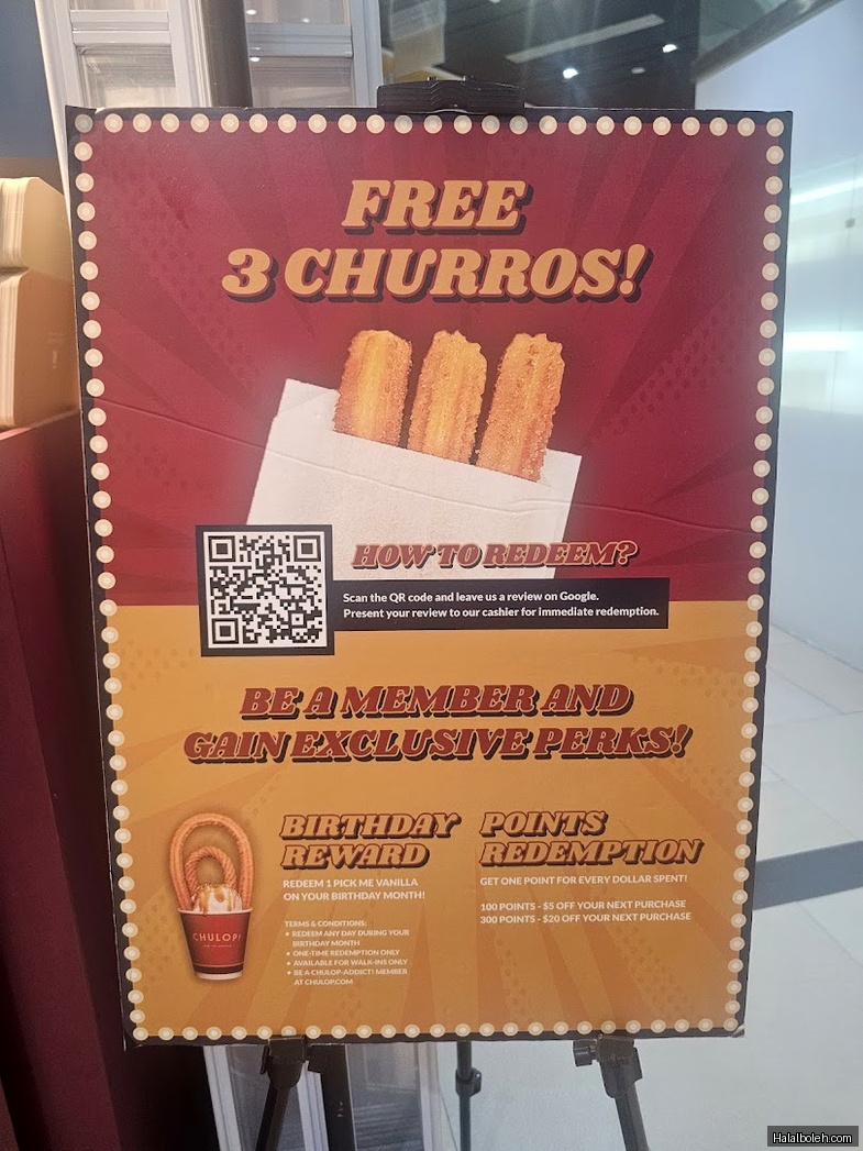 Chulop! by the Syarifs - menu