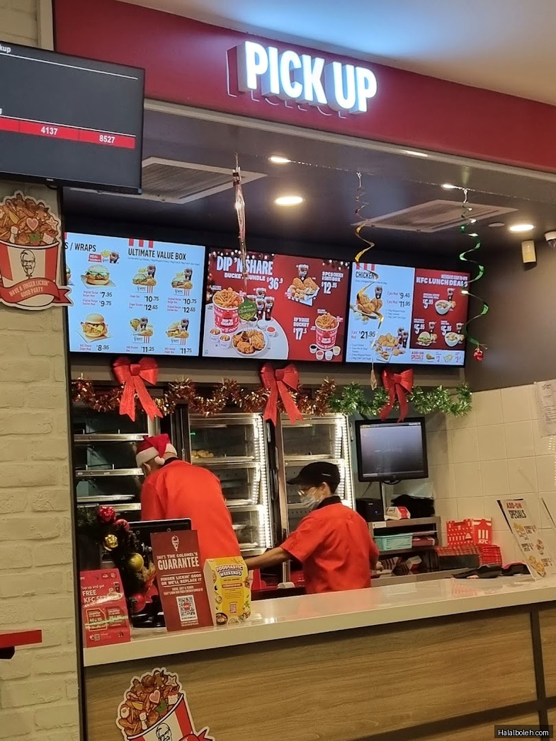 KFC - menu