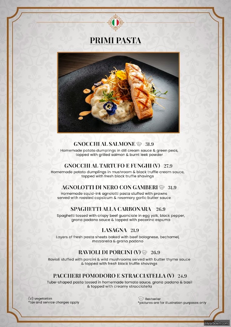 KuCina Italian Restaurant - menu