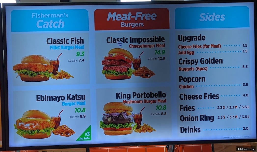 Ordinary Burgers - menu