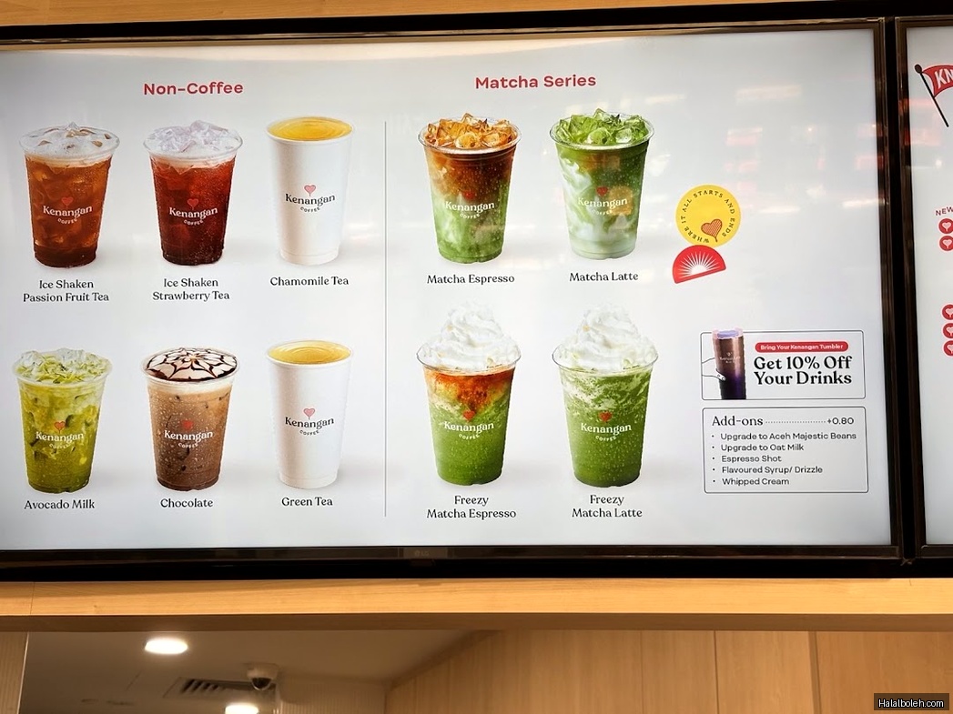 Kenangan Coffee - menu