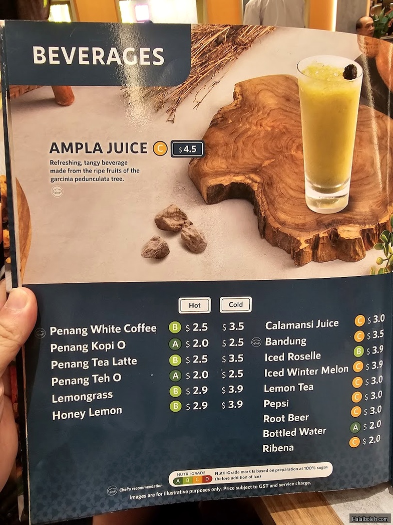 Penang Culture - menu