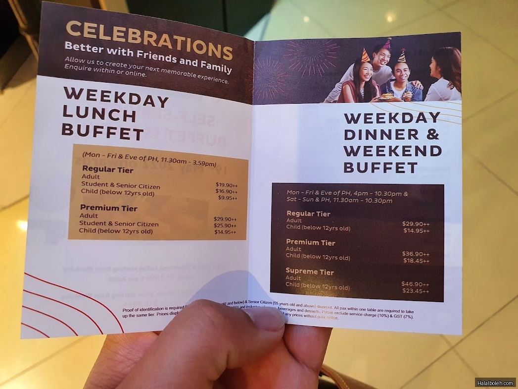 Seoul Garden - menu