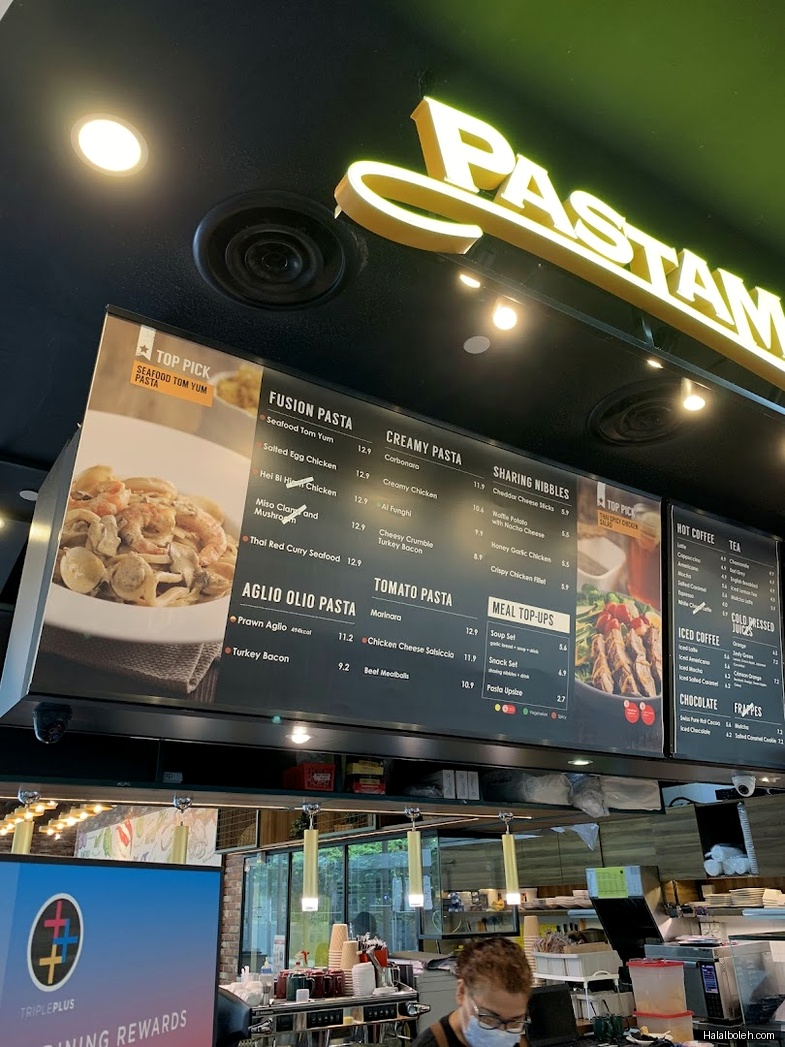 PastaMania - menu