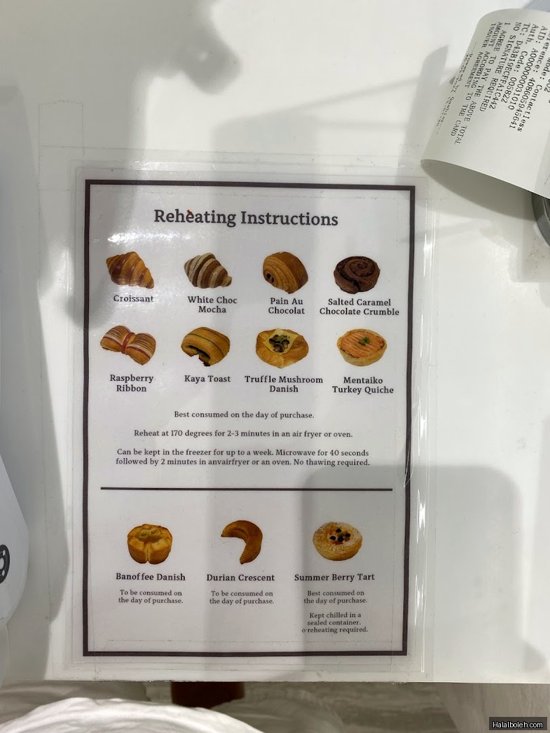 Nasty Bakehouse - menu