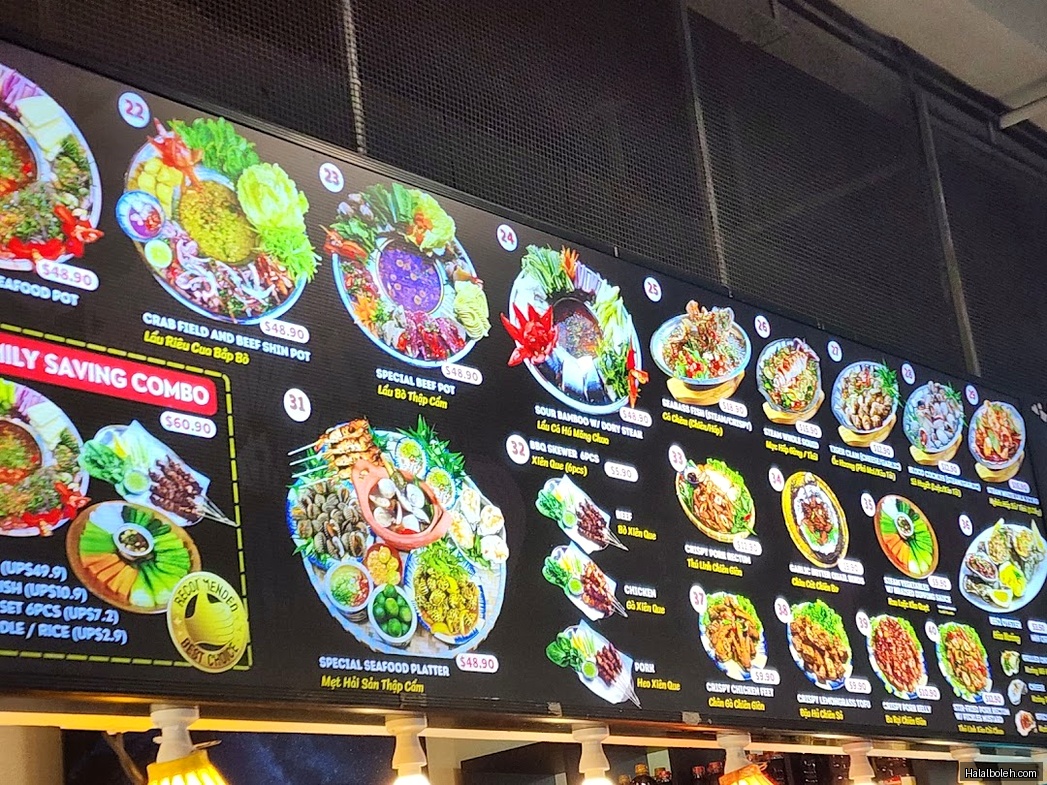Kopitiam Foodcourt - menu