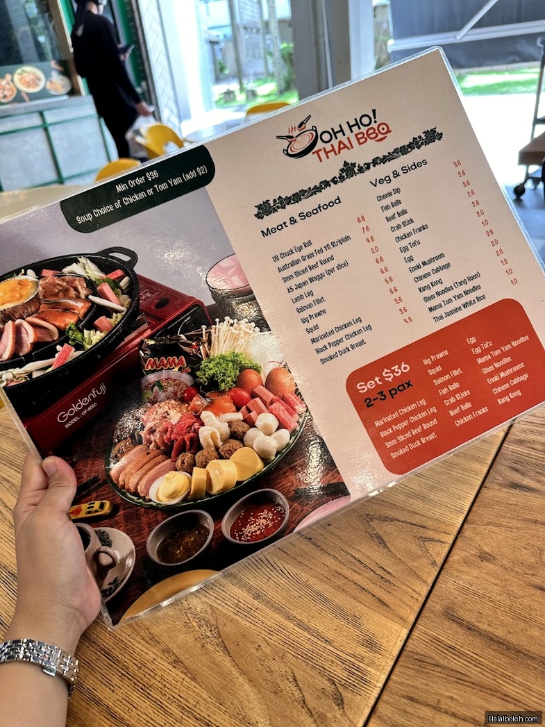 Oh Ho! Thai BBQ - menu