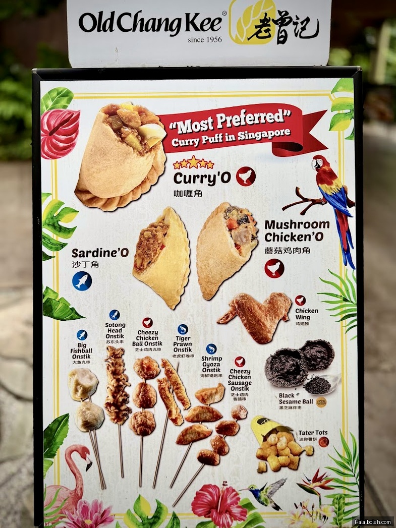 Old Chang Kee - menu