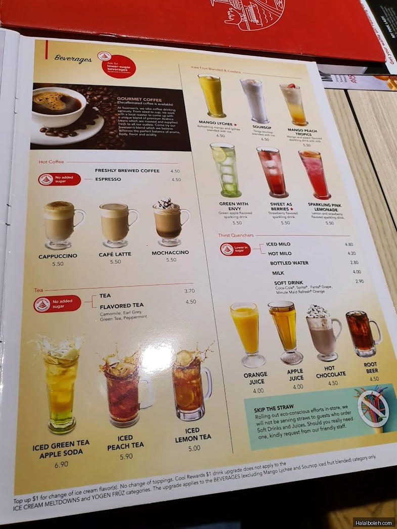 Swensen's - menu
