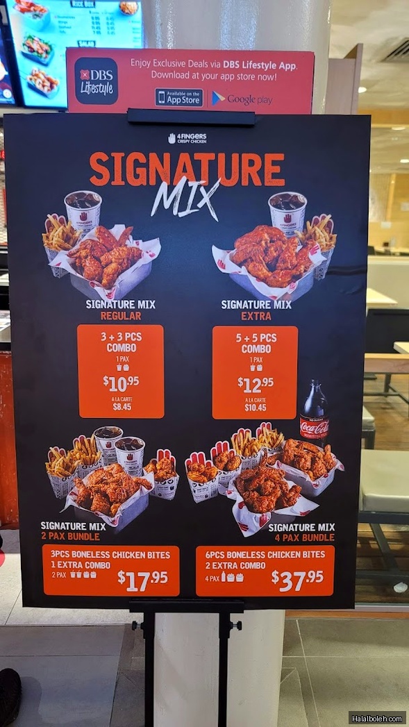 4 Fingers Crispy Chicken - menu