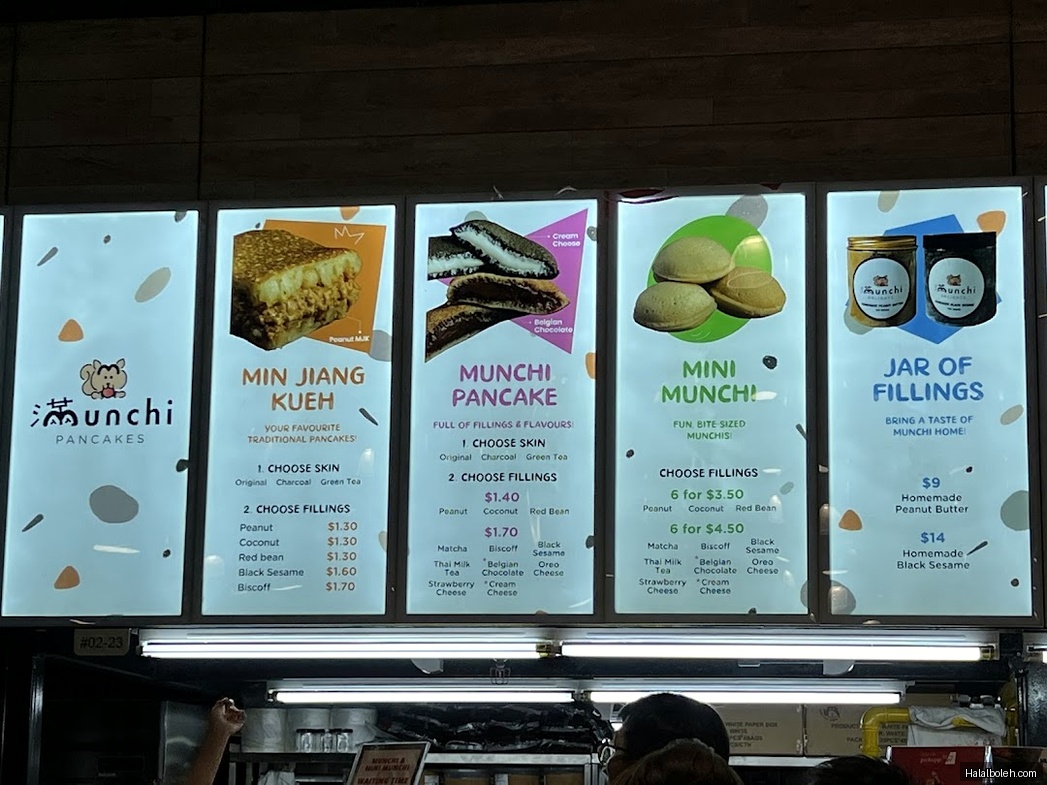 Munchi Pancakes - menu