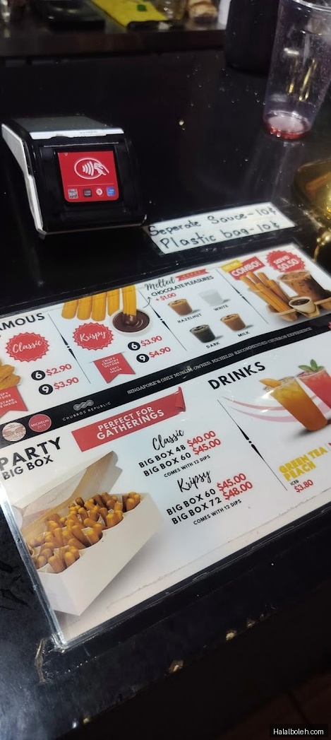 Churros Republic at Our Tampines Hub (OTH) - Menu