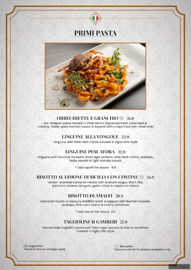 KuCina Italian Restaurant - menu