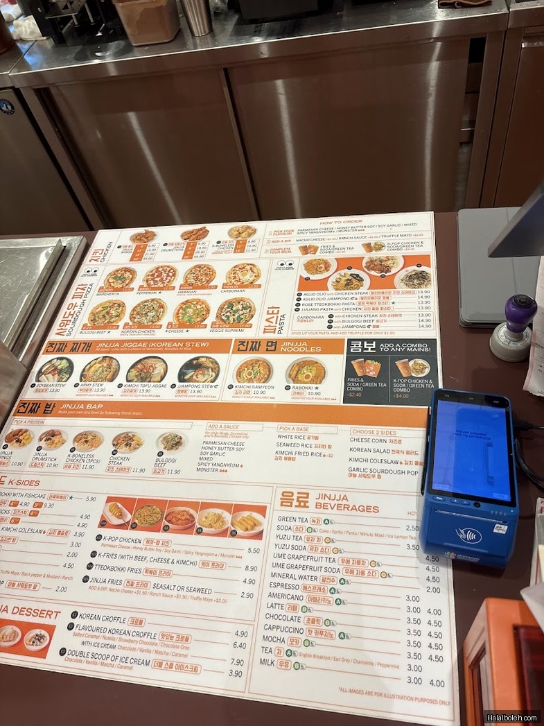 Jinjja Kitchen at Our Tampines Hub (OTH) - Menu