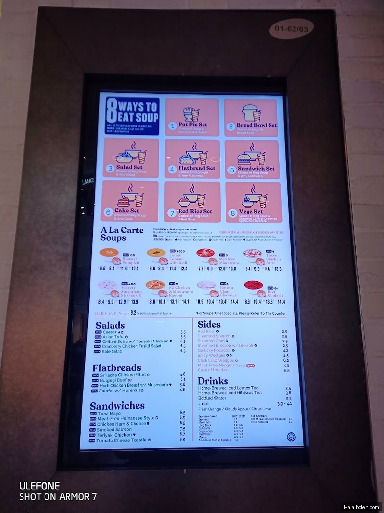 The Soup Spoon - menu