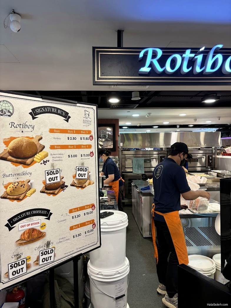 Rotiboy - menu