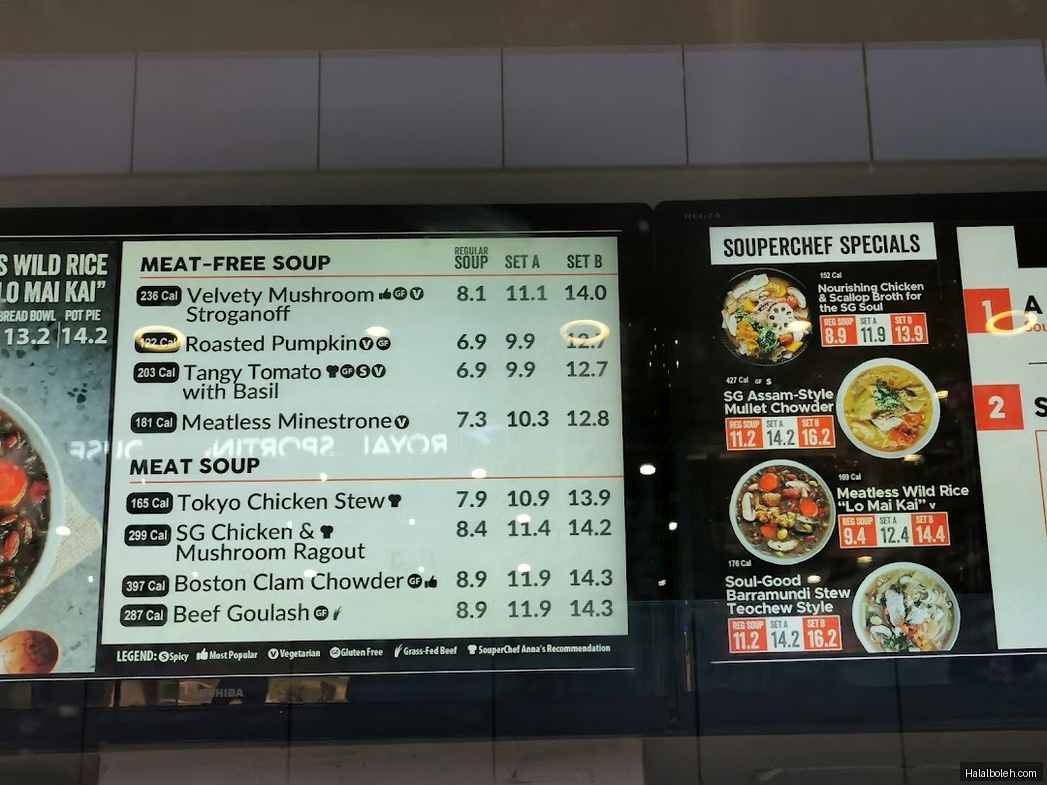 The Soup Spoon - menu