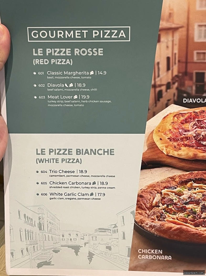 Mamma Mia Trattoria - menu