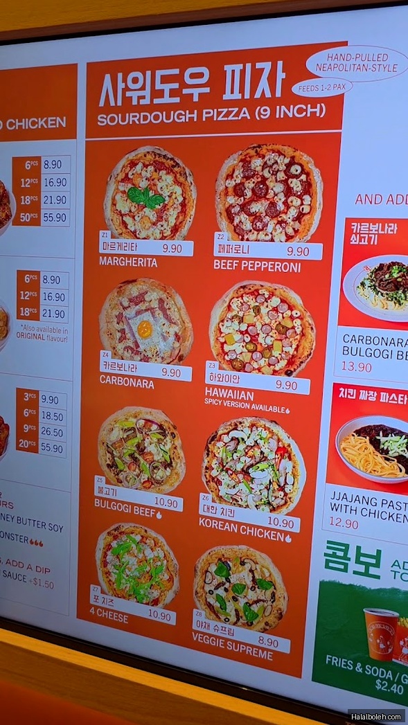 Jinjja Kitchen at Our Tampines Hub (OTH) - Menu