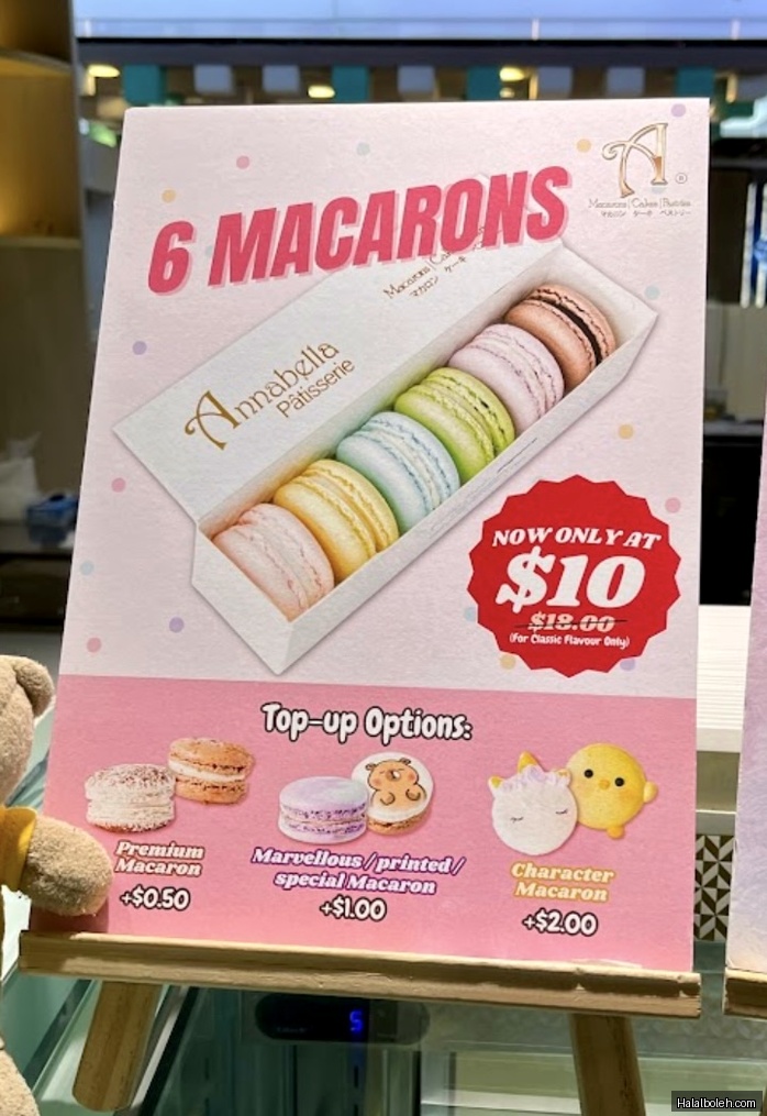Annabella Patisserie - menu