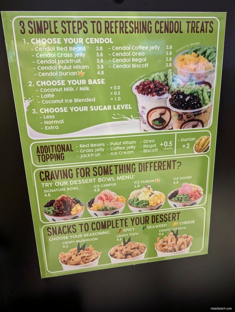 D'Bakmie - menu
