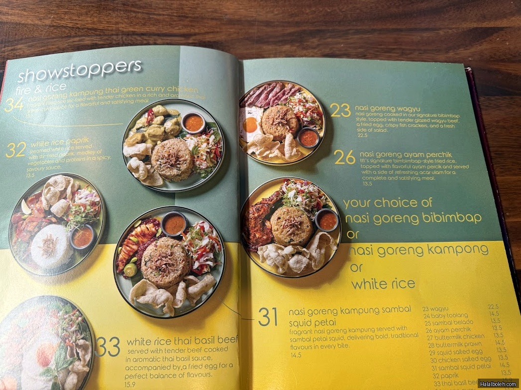 Tash Tish Tosh at Marine Cove - Menu