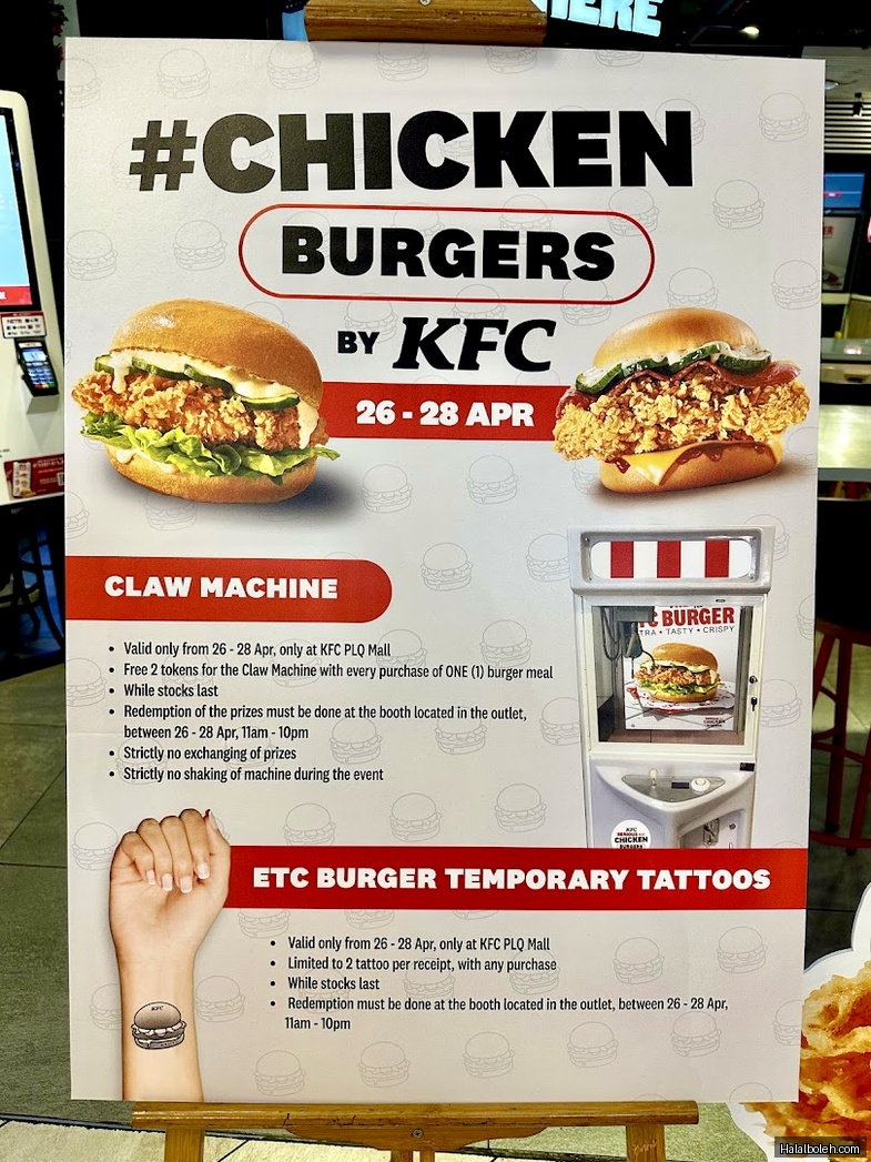 KFC - menu