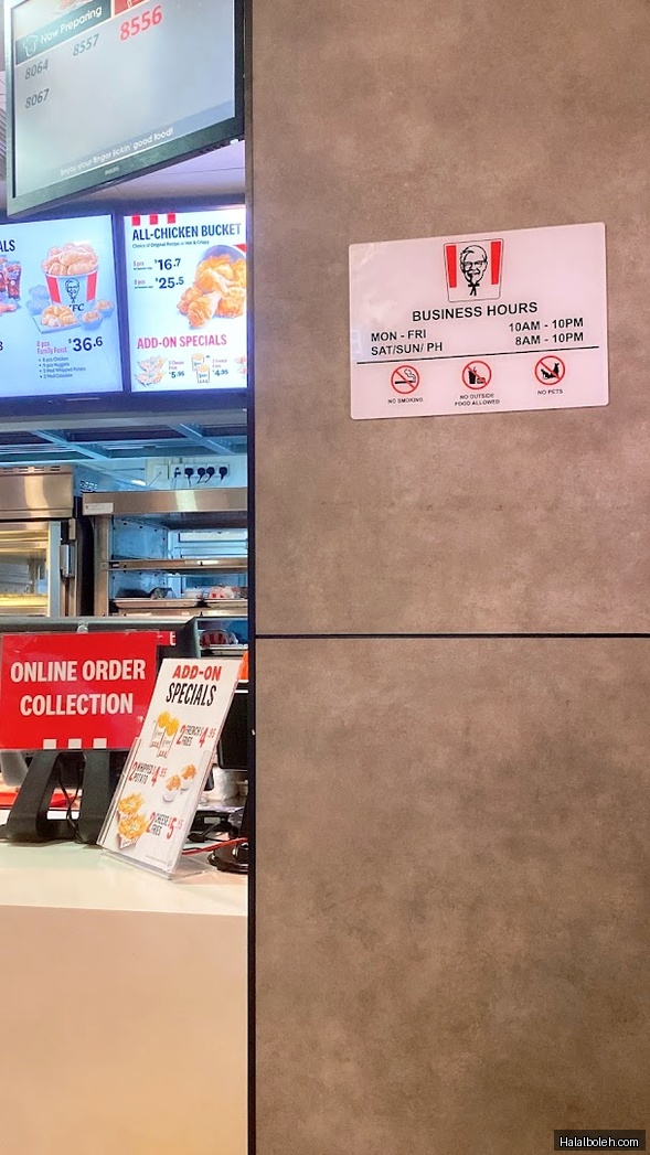 KFC - menu