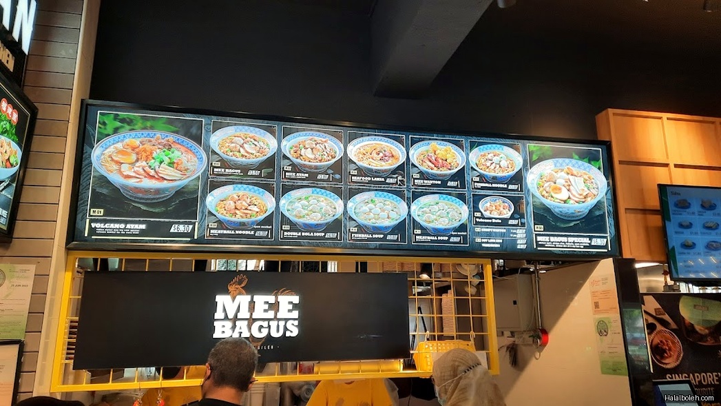 Mee Bagus - menu