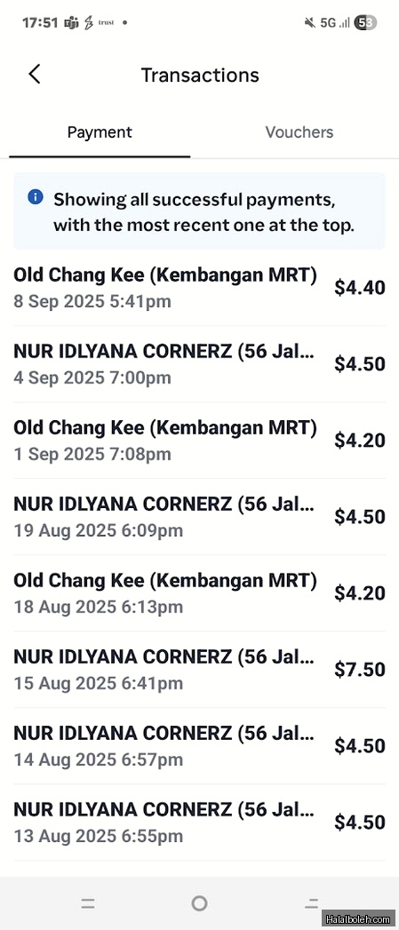 Old Chang Kee - menu