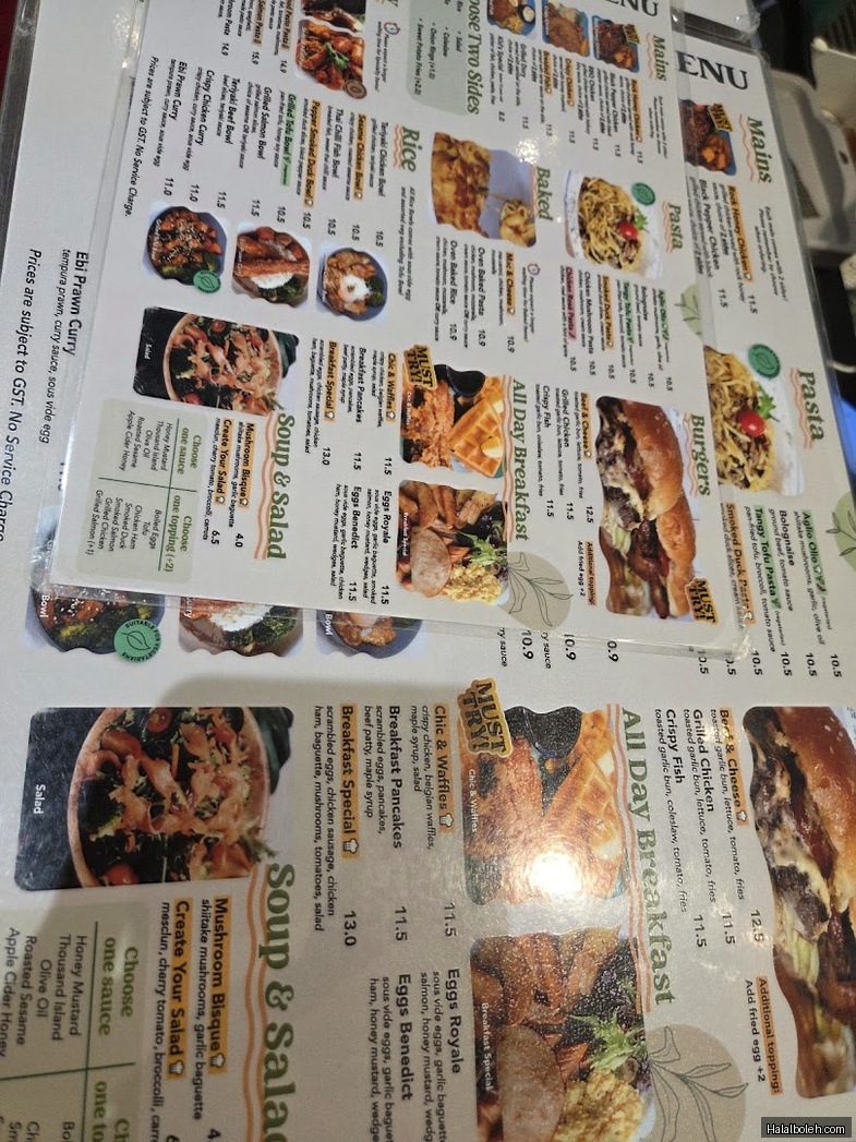 The Tree Cafe - menu