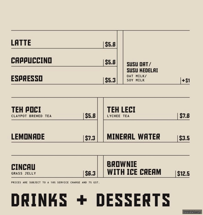 Paris Van Java - menu